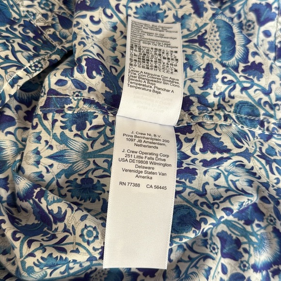 JCrew Ruffle-trim button-up shirt in Liberty® Lodden fabric - Picture 11 of 11